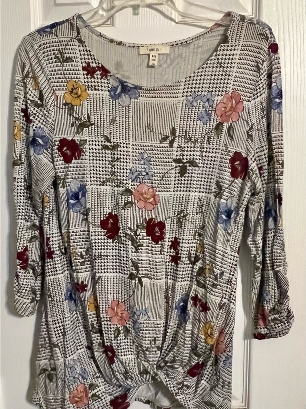 Women's Floral Print Knit Top